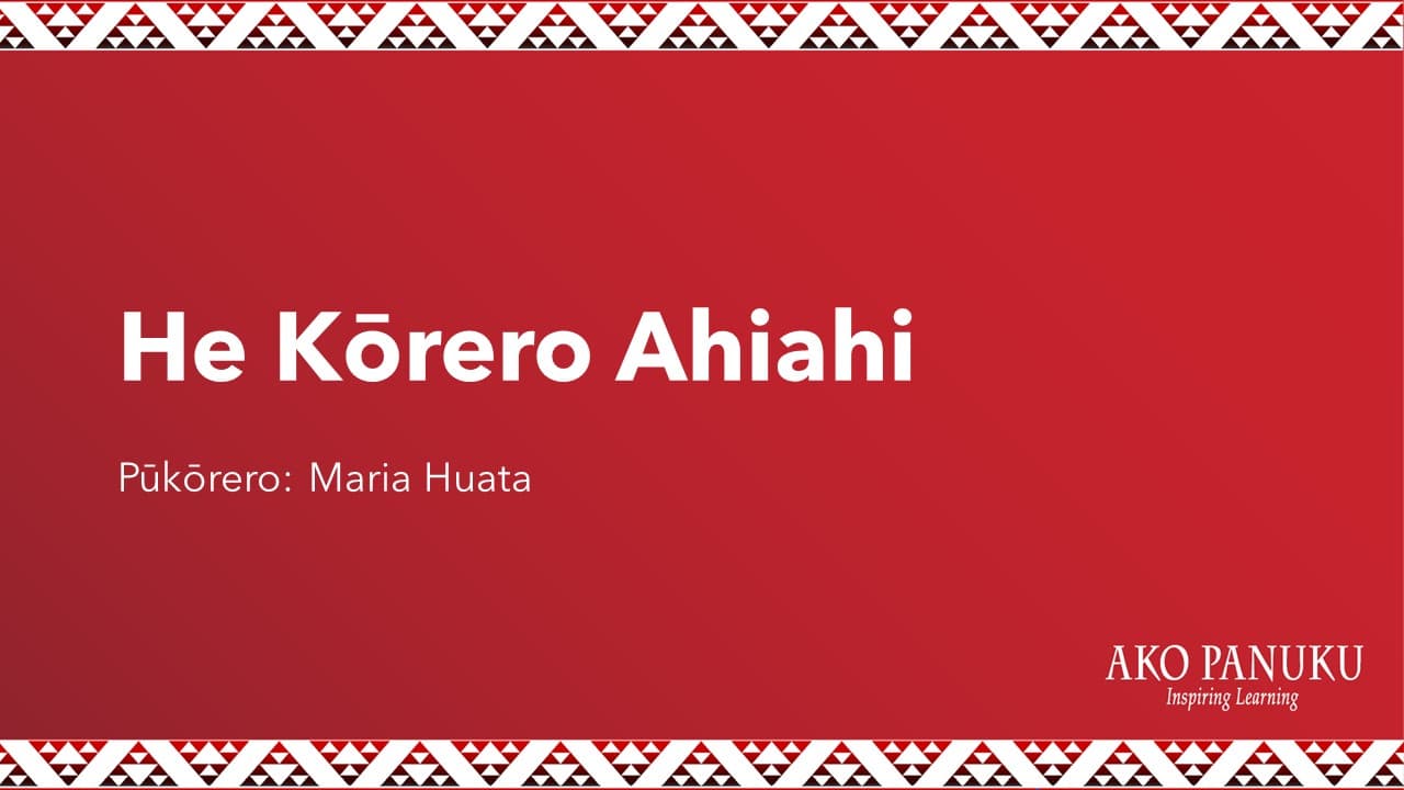 He Kōrero Ahiahi