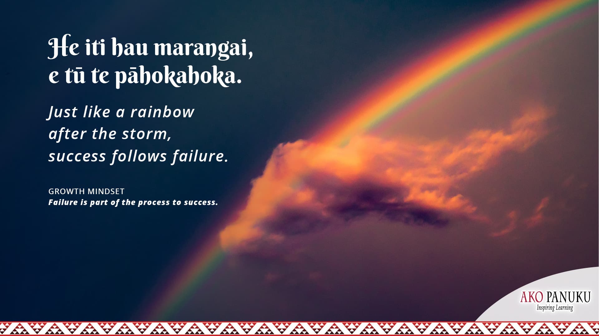 “He iti hau marangai, e tū te pāhokahoka.” A virtual background to add to your online classroom profile. Full colour.