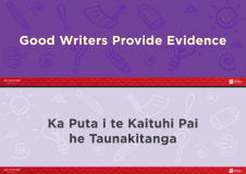 Good Writers Provide Evidence – Wall Banner