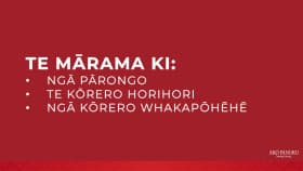 Te Mārama ki ngā Pārongo, ki te Kōrero Horihori, ki ngā Kōrero Whakapōhēhē