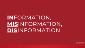 Information, Misinformation, Disinformation