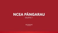 NCEA Level 1 - Pāngarau (Taumata 1)